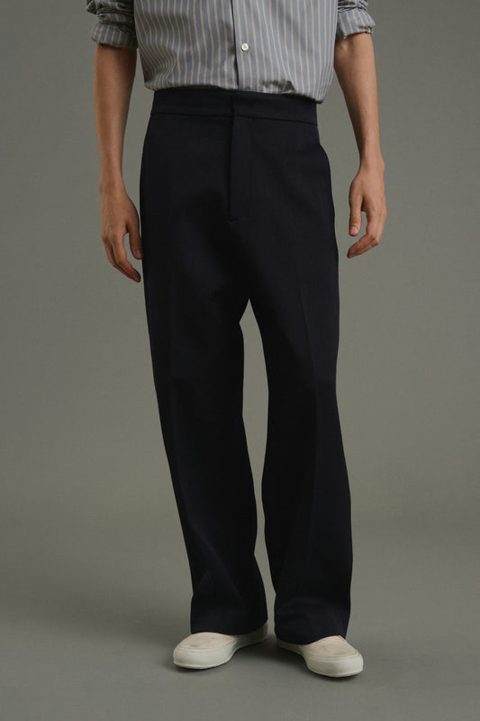 Hose Antonin - Dunkles Marineblau - Wolle - Herren