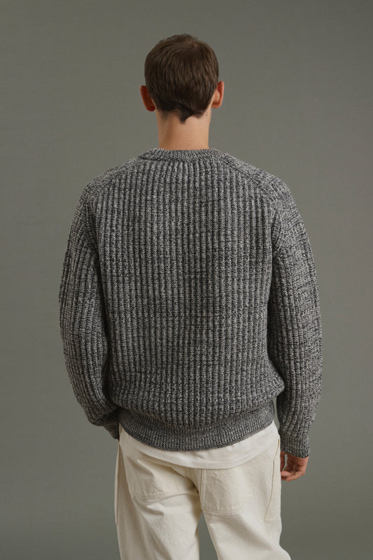 Maglione Osma - Ecrù/Antracite - Lana - Uomo