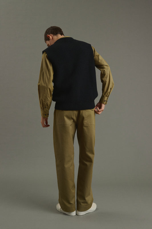Maglione Josh - Blu navy/Nero - Lana - Uomo