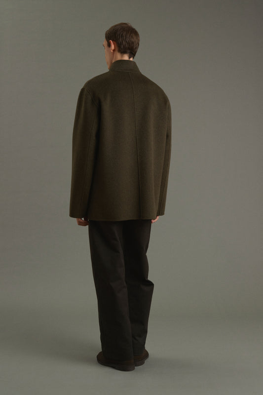 Jacke Eole - Meliertes Khaki - Doubleface - Herren