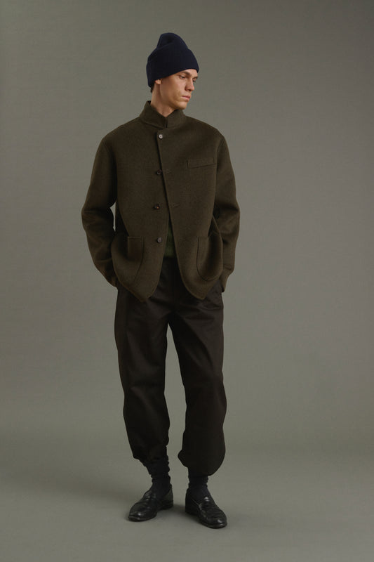 Bonnet Yuta - Navy - Laine Mérinos - Homme
