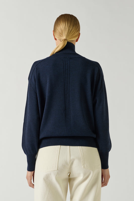 Pull Nord - Navy - Laine - Femme