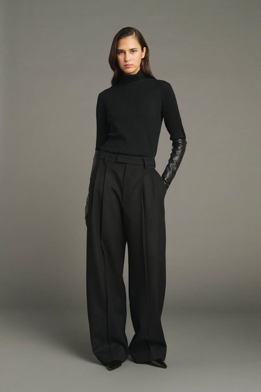 Maglione Filao - Nero - Lana Merino - Donna
