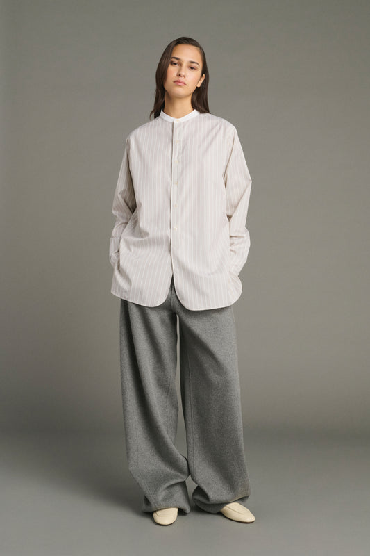 Pantaloni Horatio - Grigio Chiaro - Lana - Donna