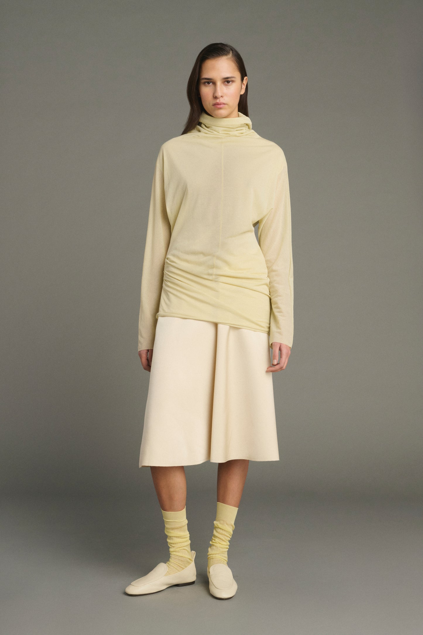 Calzini Bach - Giallo pallido - Cotone - Donna
