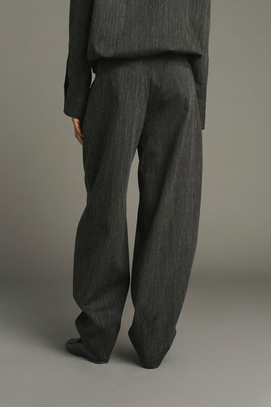 Pantaloni Baptiste - Grigio Antracite - Lana - Donna