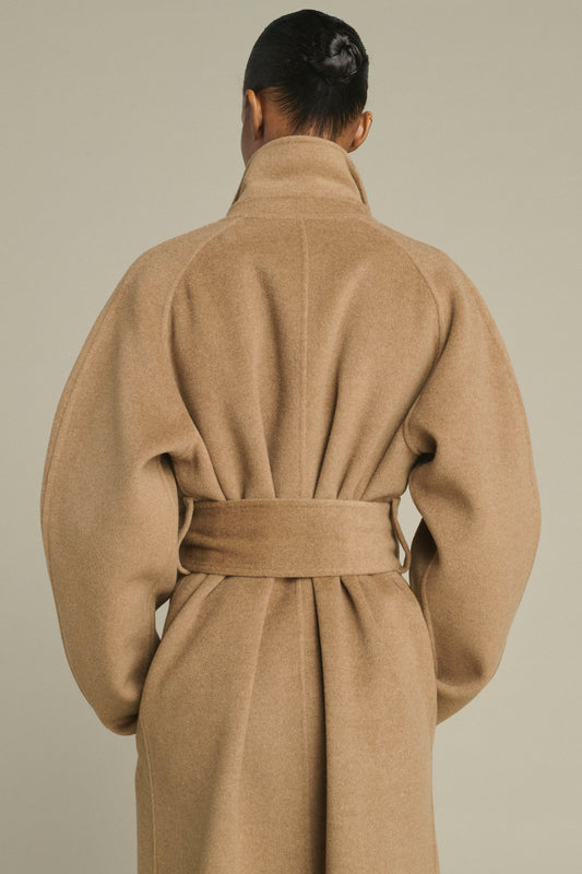 Cappotto Harvard - Cammello Chiné - Lana - Donna