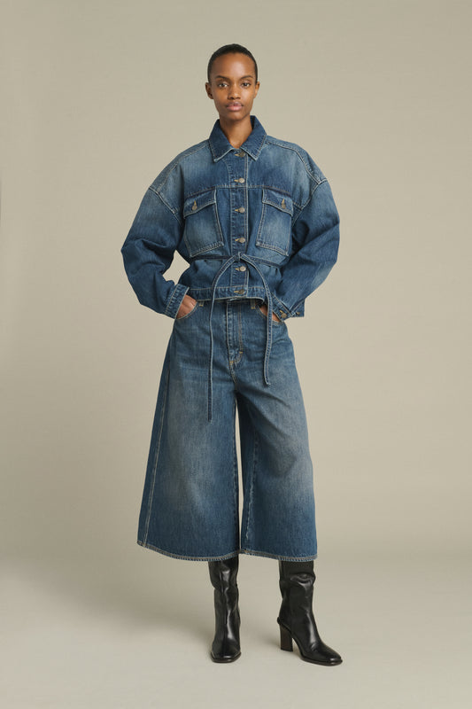 Bermuda Joyce – Denim Blau Ausgewaschen – Baumwolle – Damen