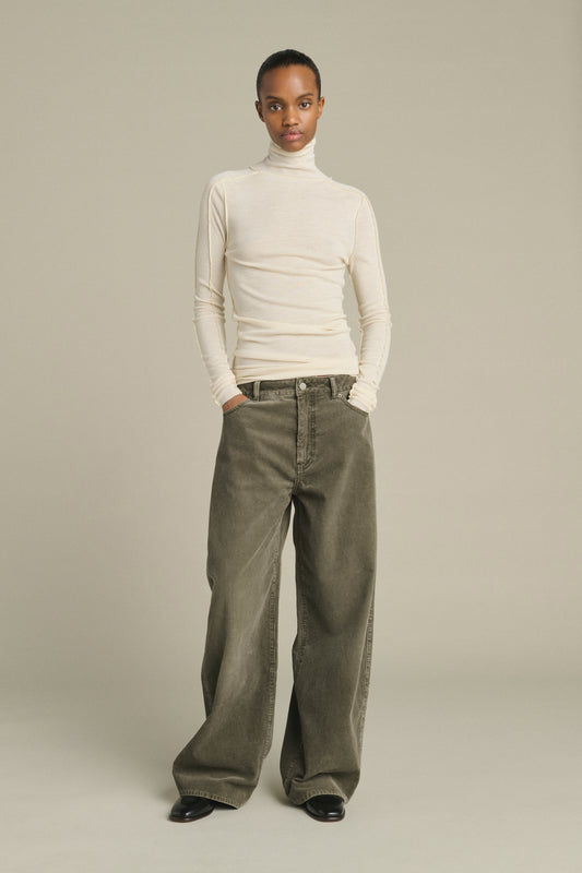 Pantaloni Hunter - Grigio - Cotone - Donna