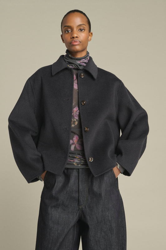 Cappotto Gyoda - Carbone - Lana - Donna