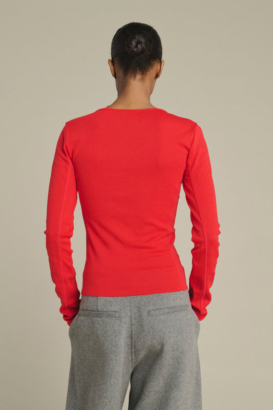 T-shirt Lester - Rosso - Cotone - Donna