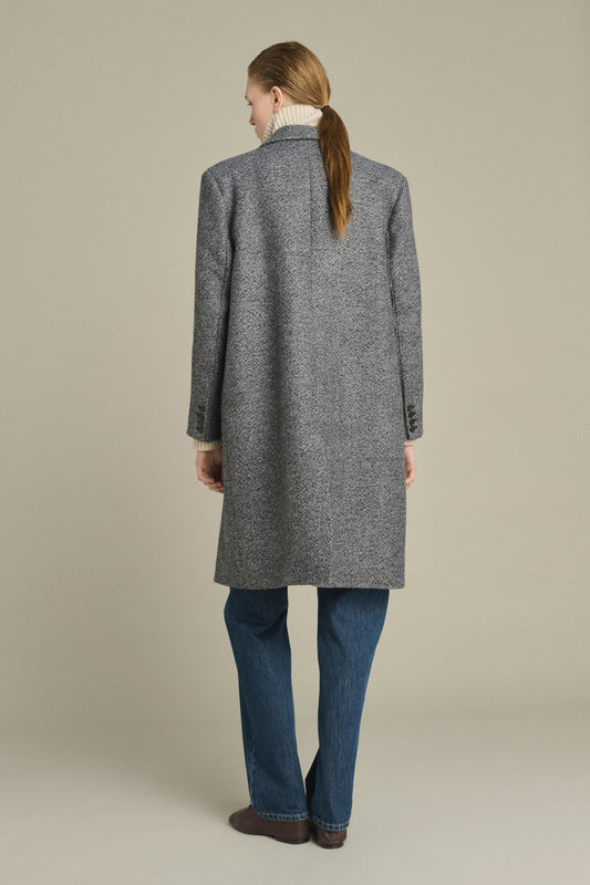 Cappotto Leon - Grigio/Nero - Lana - Donna