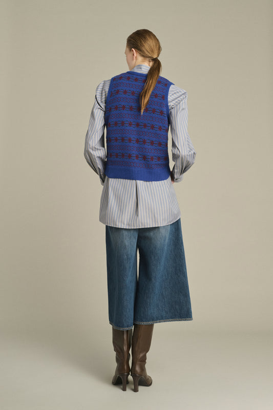 Maglione Ileana - Multicolor Viola - Lana Merino - Donna