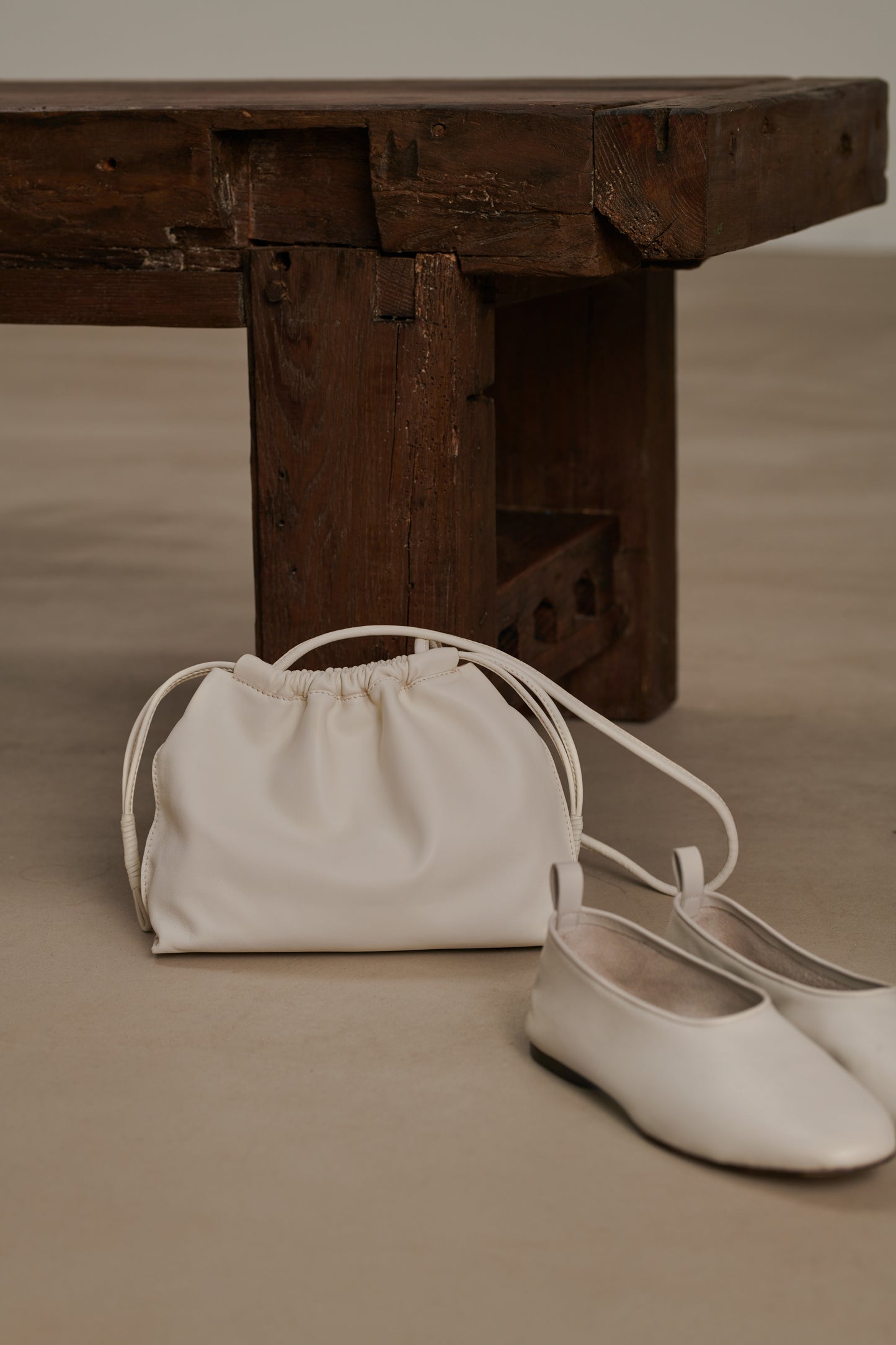 Tasche Suzette - Hellgrau - Leder - Damen