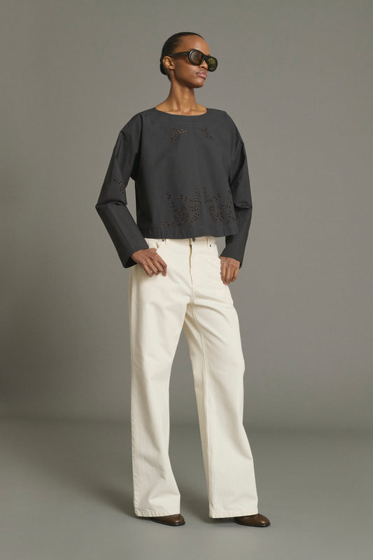 Blouse Hansel - Gris Anthracite - Coton - Femme