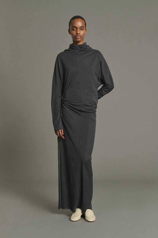 Abito Lola - Grigio Antracite - Cotone - Donna