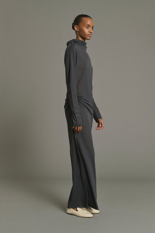 Abito Lola - Grigio Antracite - Cotone - Donna