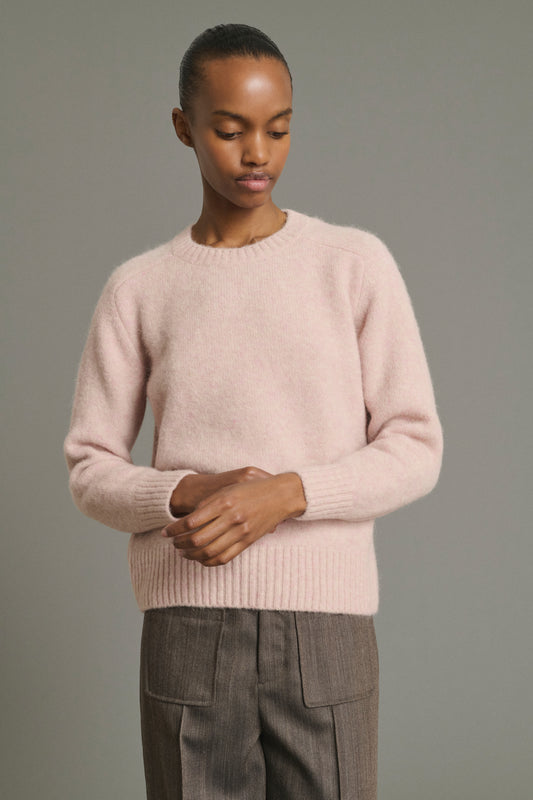 Pullover Envie – Blassrosa – Wolle – Damen