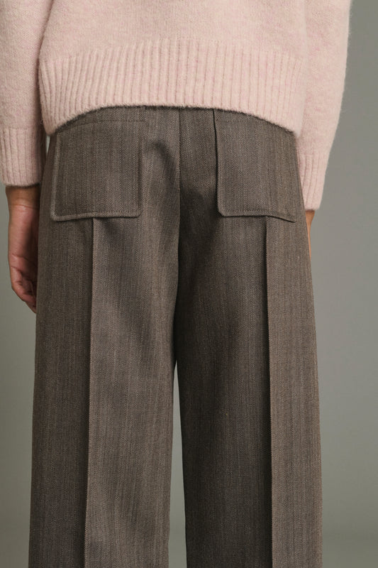 Hose Harold - Marron Glacé - Wolle - Damen