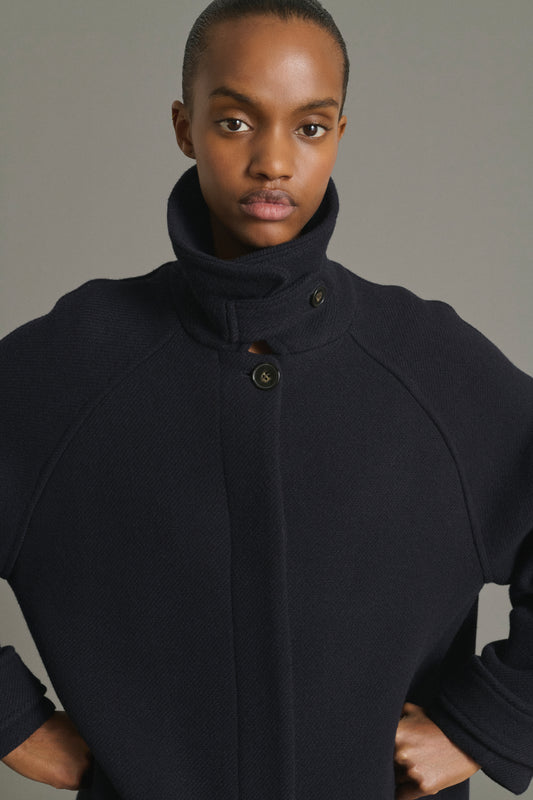 Cappotto Berlin - Navy - Lana - Donna
