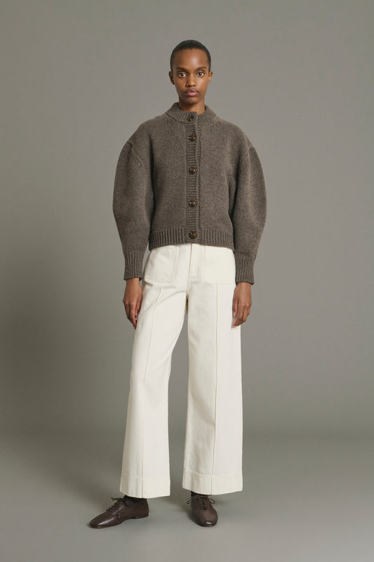 Jeans Harry - Bianco Gesso Denim Évasé Donna - Soeur