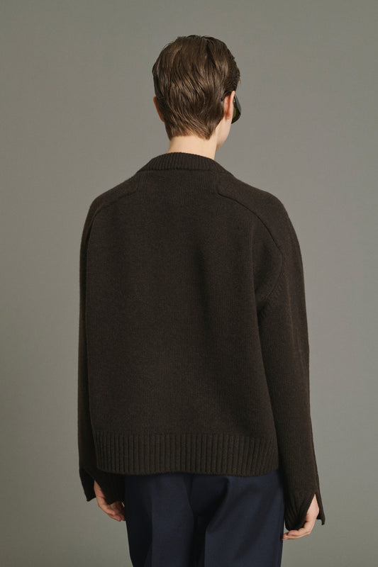 Pull Will - Chocolat - Laine Mérinos - Femme