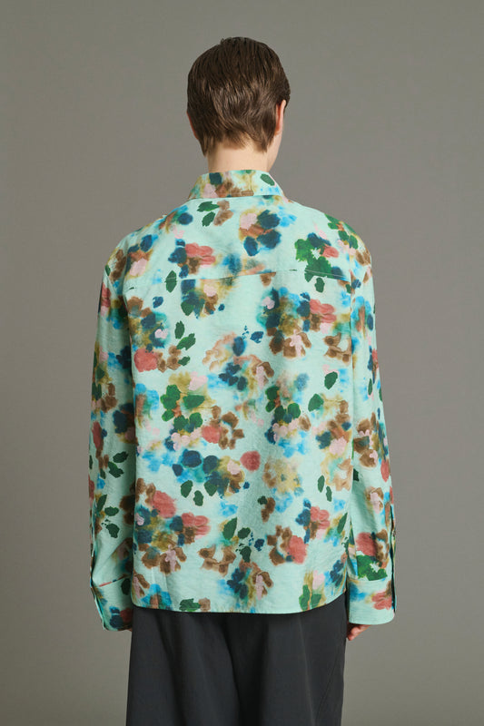 Chemise Lepic - Turquoise - Soie - Femme