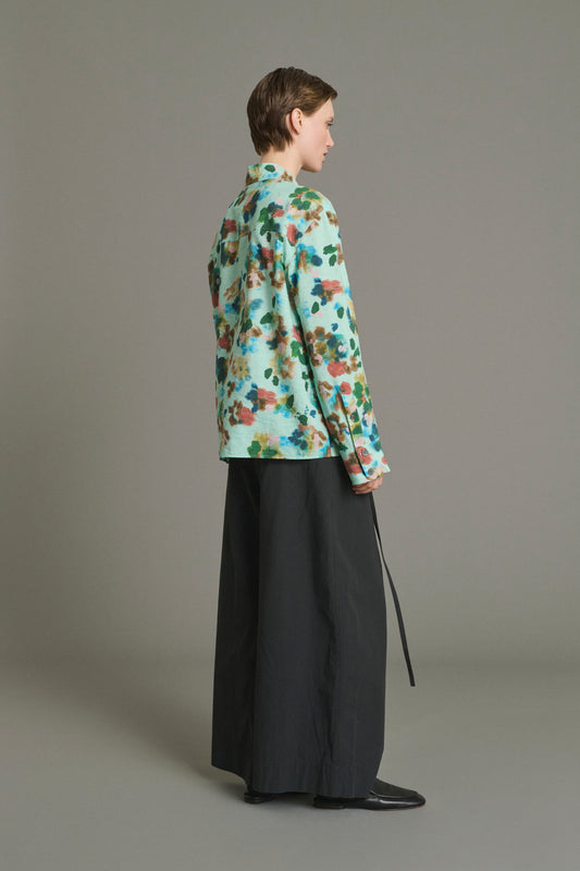 Chemise Lepic - Turquoise - Soie - Femme
