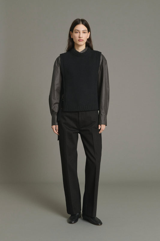 Pull Uzel - Noir - Laine - Femme
