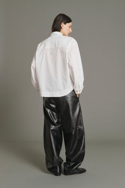 Blusa Lizzie - Bianco Sporco - Cotone - Donna