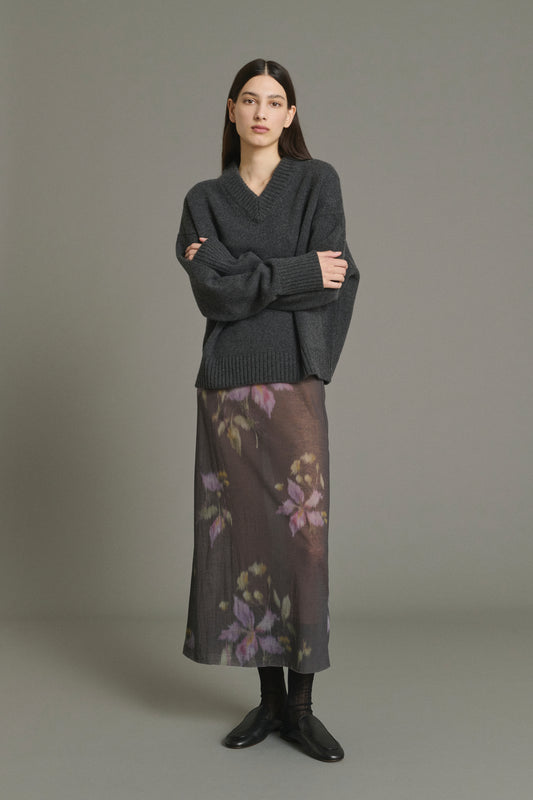 Jupe Bahia - Anthracite/Violet - Coton - Femme