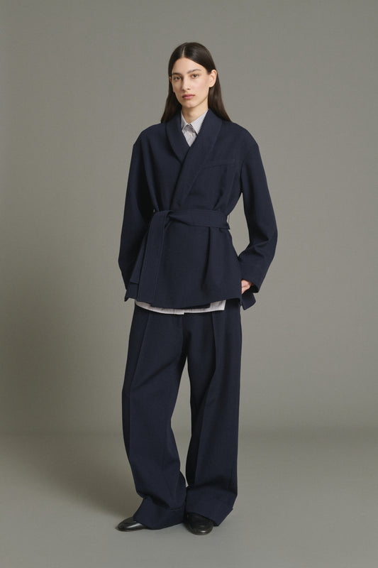 Veste Come - Navy - Laine - Femme