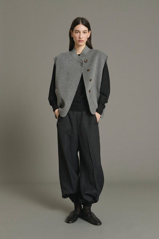 Giubbotto Adeline - Grigio chiaro - Lana - Donna