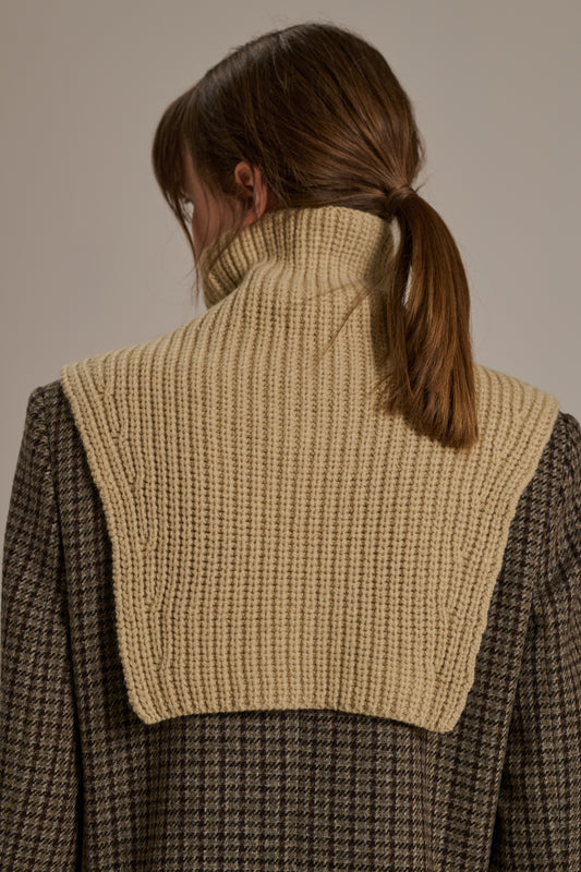 Kragen Wool - Beige - Wolle - Damen