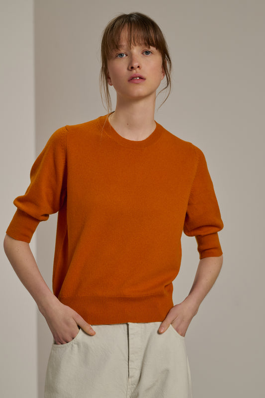 Baie Pullover - Orange - Kaschmir - Damen