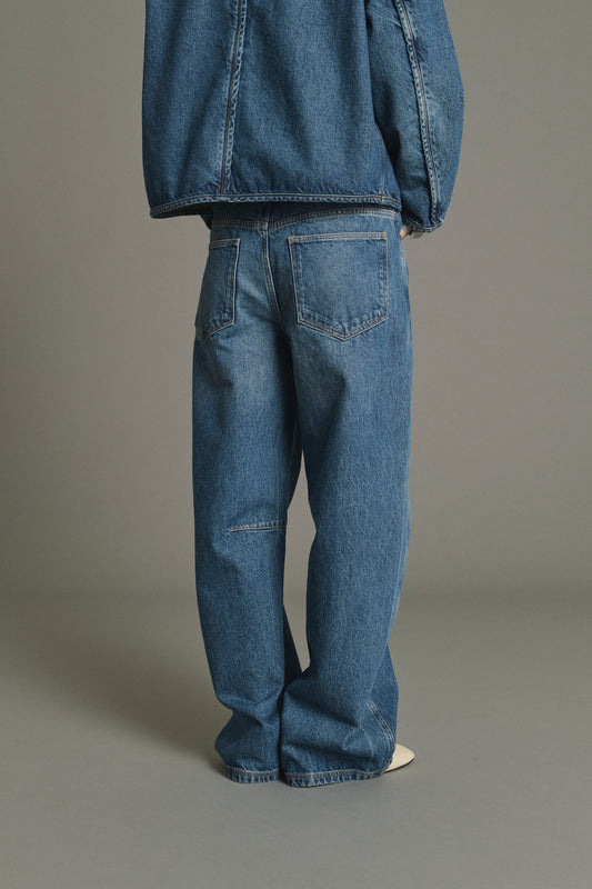 Jeans Eliott - Blaue Denim Weite Femme - Soeur