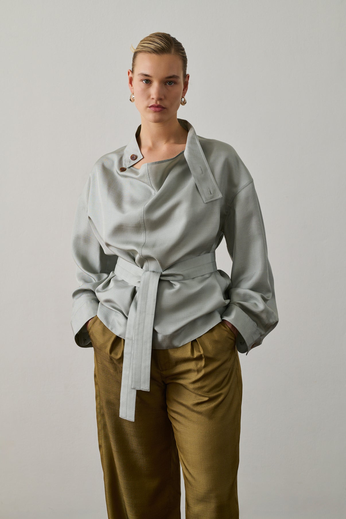 Chemise Felicite - Bleu Glacé - Soie - Femme vue 5