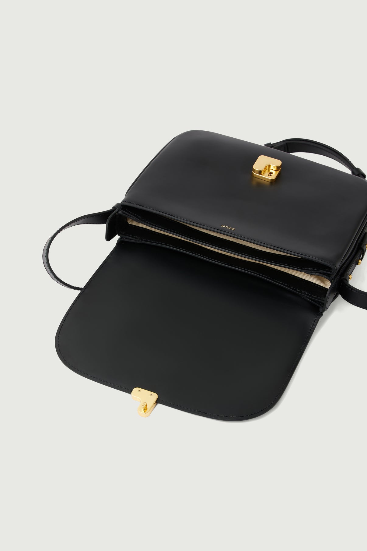 Sac Bellissima Maxi - Noir - Cuir - Femme vue 5