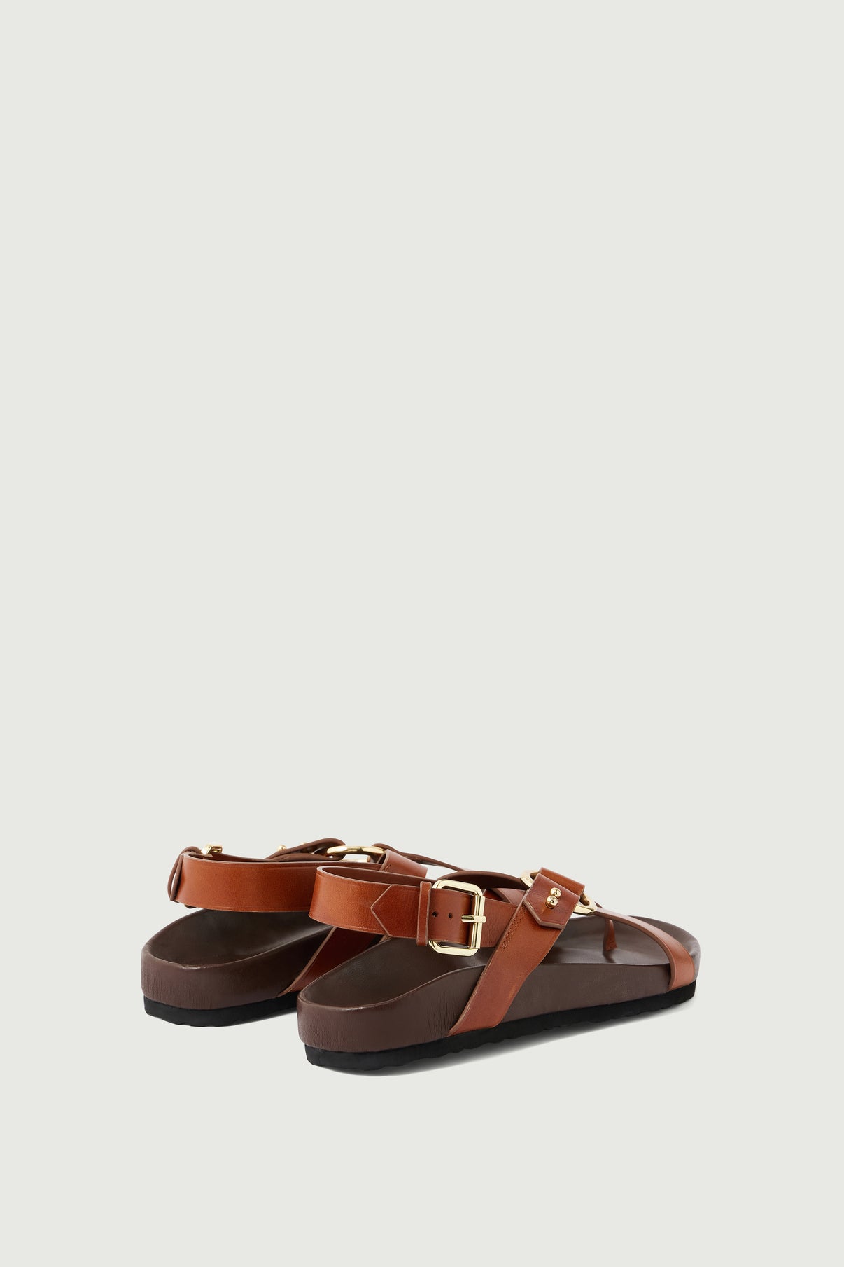 Sandales Mexico - Cognac - Cuir - Femme vue 5