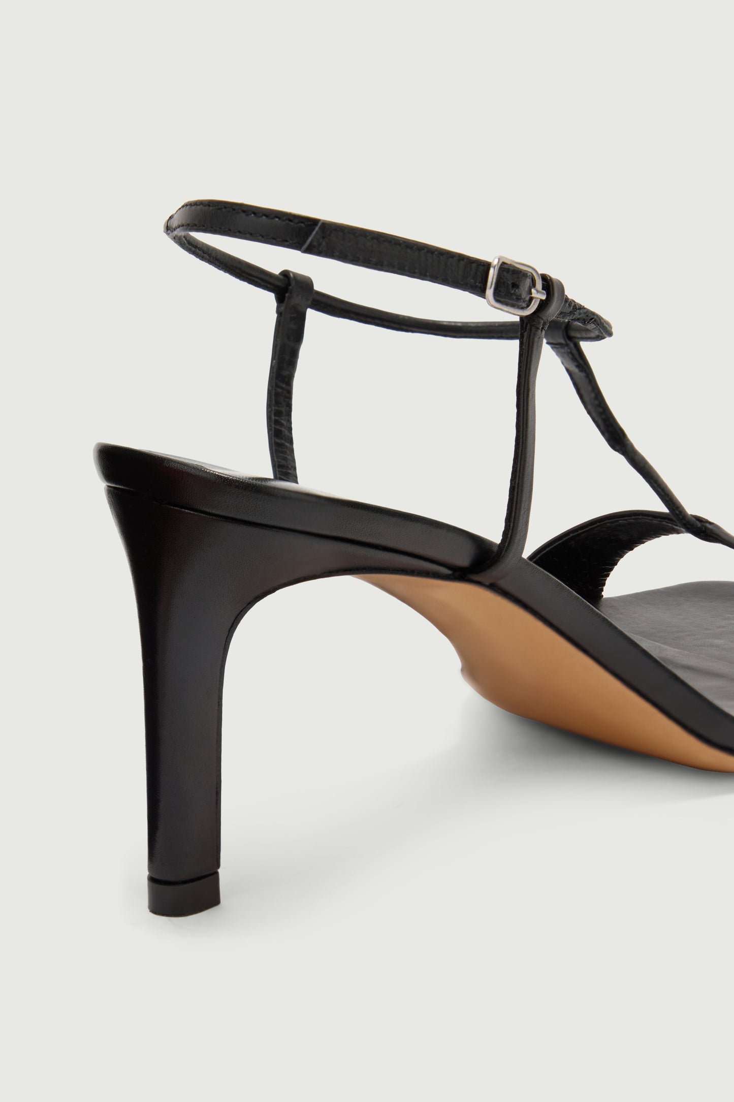 Sandales Cecilie - Noir Cuir à Talon - Soeur