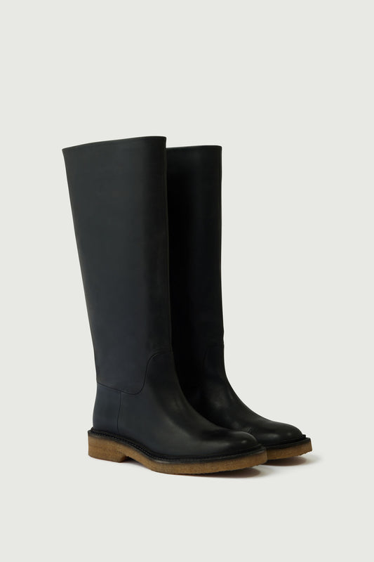 Stiefel Babylon - Anthrazitgrau - Leder - Damen