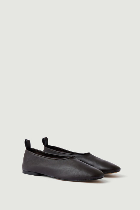 Ballet flats Bala - Ebony - Leather - Women