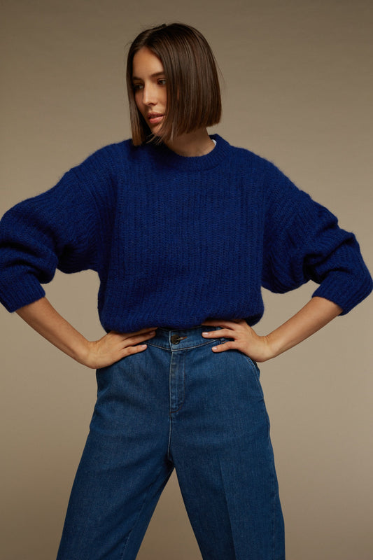 PULL GINETTE ÉCRU CHINÉ