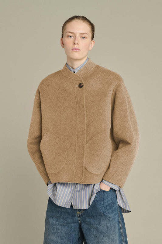CAPPOTTO WINDSOR CAMMELLO CHINÉ
