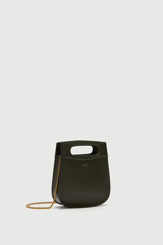 Cheri Mini Tasche – Militärgrün – Leder – Damen