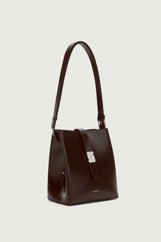 Tasche Bello Mini - Warmbraun - Leder - Damen