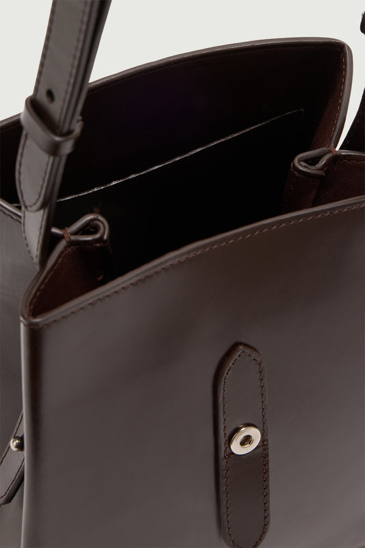 Tasche Bello Mini - Warmbraun - Leder - Damen