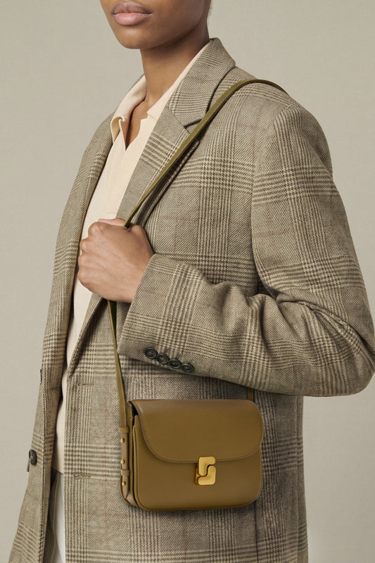 Borsa Bellissima Mini - Pelle martellata color bronzo - Soeur
