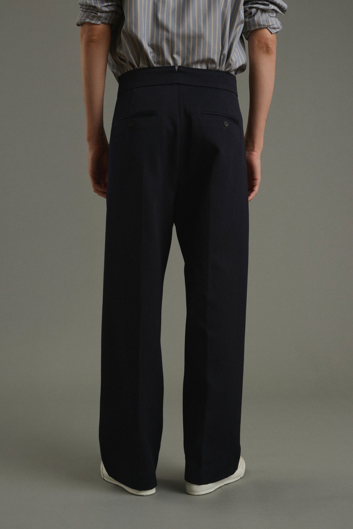 Hose Antonin - Dunkles Marineblau - Wolle - Herren vue 4