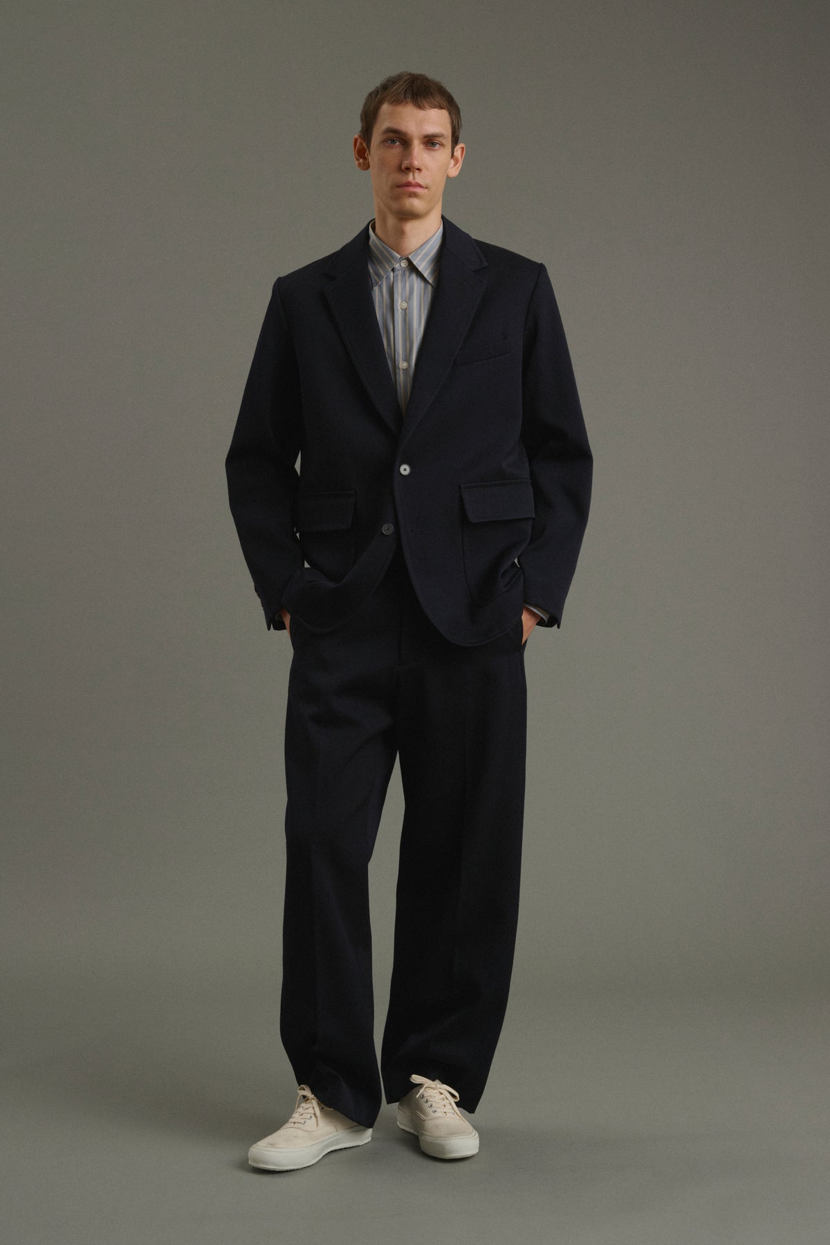 Giacca Clement - Blu navy scuro - Lana - Uomo vue 2